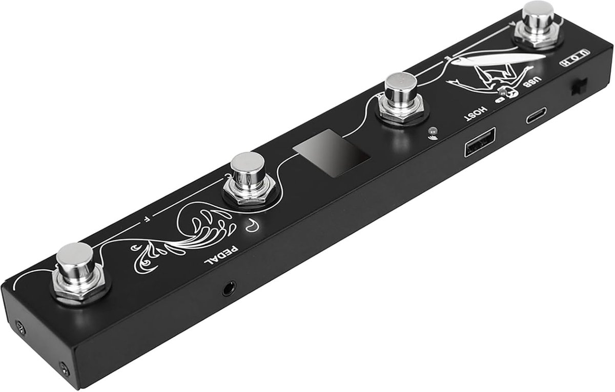 Draadloze MIDI Pedaal - BT Voetcontroller - Muziekproductie Studio - Ingebouwde MIDI Host - 21cm Lengte