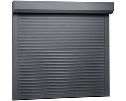 Aluminium Rolluik - Privacy Gordijn - Buitenbeveiliging - Weerbestendig Aluminium - 160 x 150 cm - Antraciet