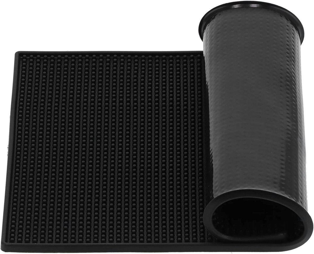 Antislip Barmat - Rubber Keukenmat - Drank Serveren - Dikke Constructie - 30x45CM - Zwart