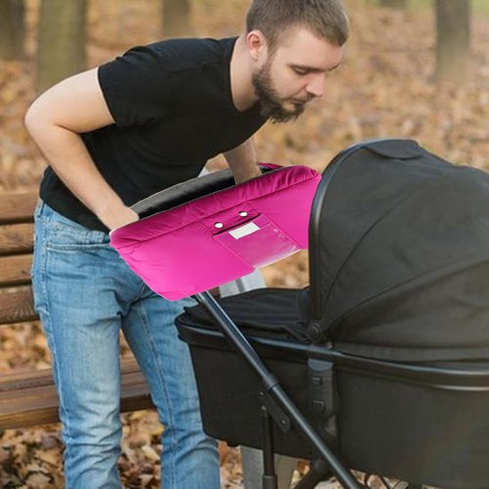Kinderwagen Wanten - Warme Handen - Wandelen Buiten - Zachte Binnenlaag - 50 x 30 cm - Roze — afbeelding 3