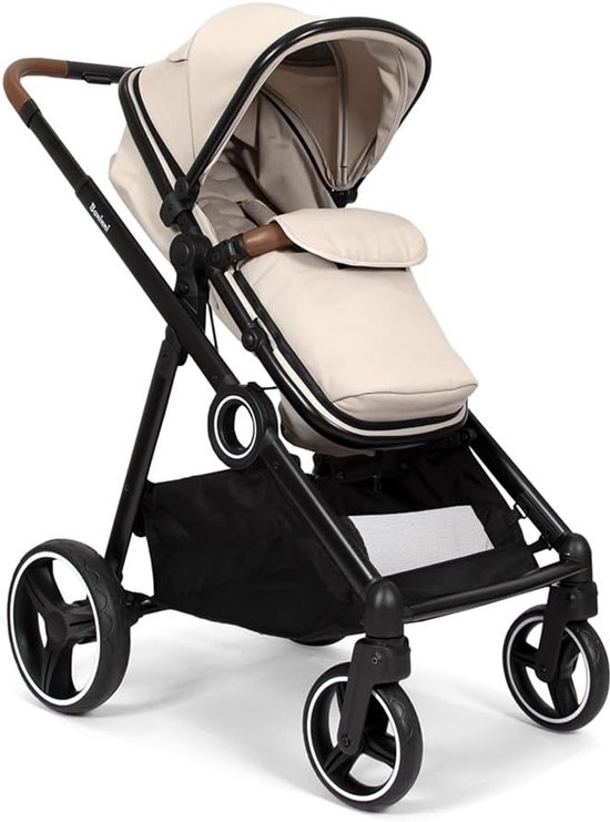 Voetenzak Kinderwagen - Baby Lijk - Warm Blijven - Op Maat Gemaakt - 45 x 43 x 8 cm - Zandkleur — afbeelding 5