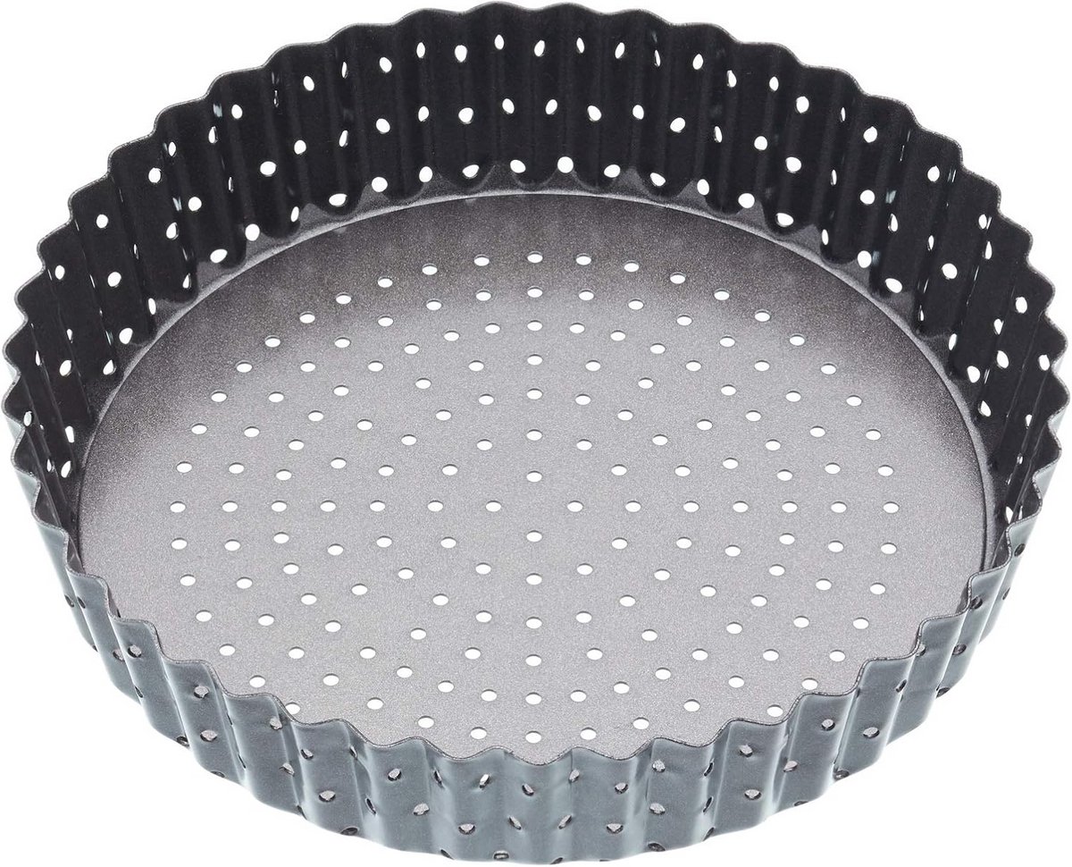 Antiaanbak Taartbodemvorm Quichevorm met Golvende Rand - 18 cm