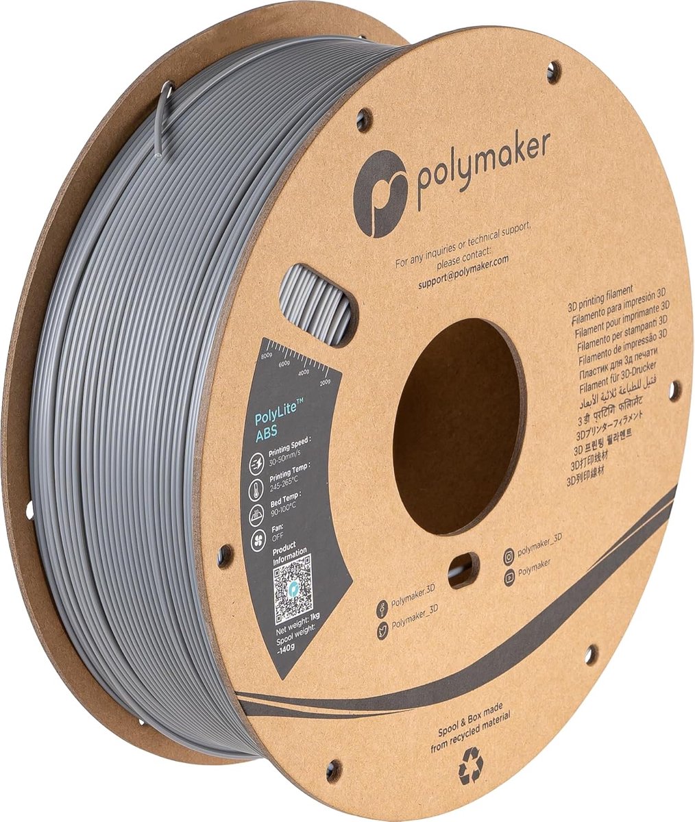 Lichtblauw 3D Filament 1.75mm - Hittebestendig ABS voor Precisie Prints