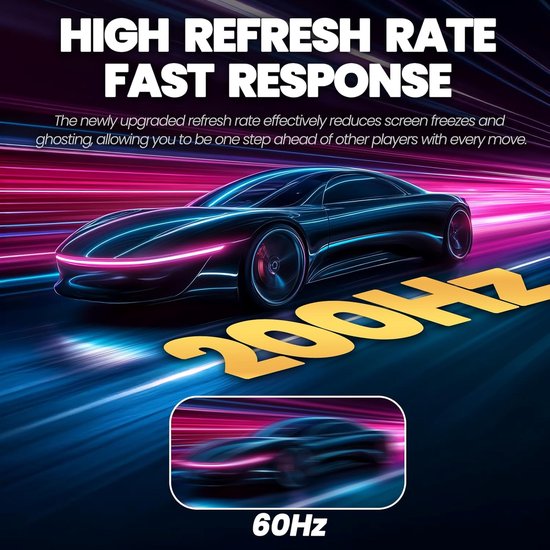 24 inch Curved Gaming Monitor met 200 Hz Refresh Rate voor Soepele Gameplay — afbeelding 2