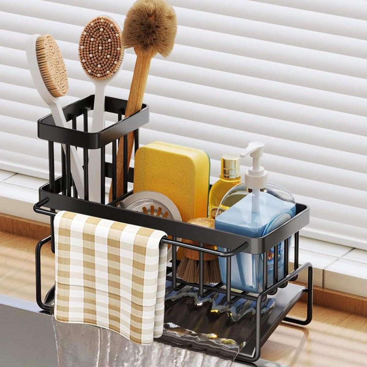 Spoelbak Organizer voor Keuken - Stijlvolle en Praktische Gootsteen Organizer