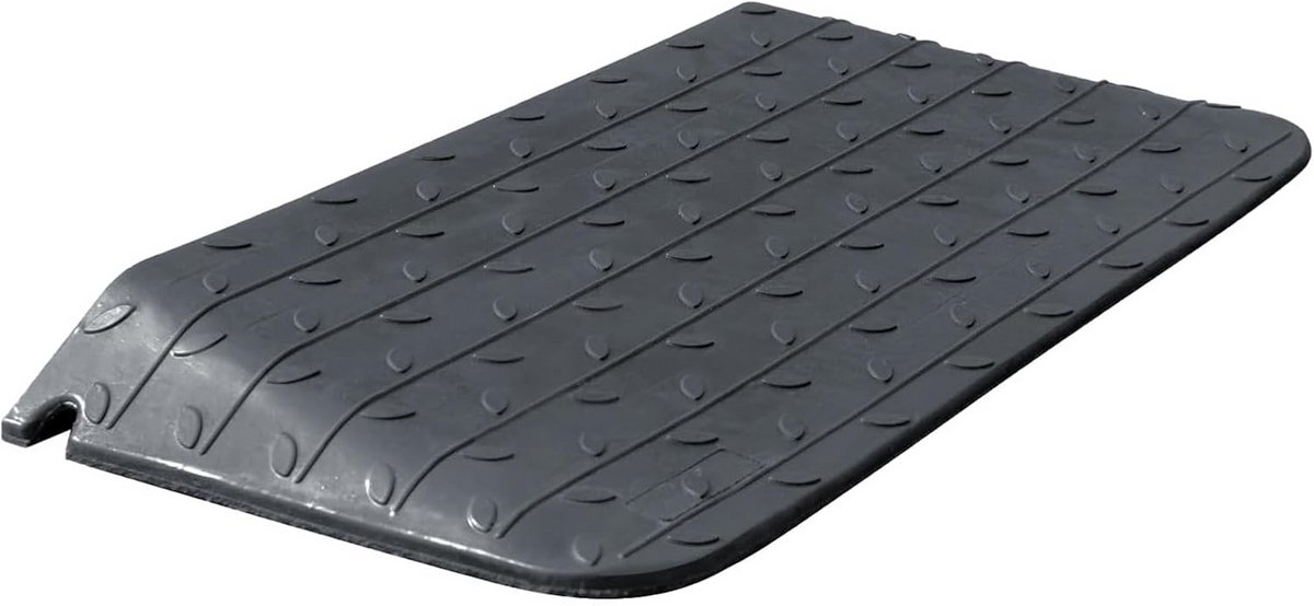 Anti-Slip Rubber Drempel Ramp voor Rolstoelen en Motorfietsen - 998Kg Laadvermogen