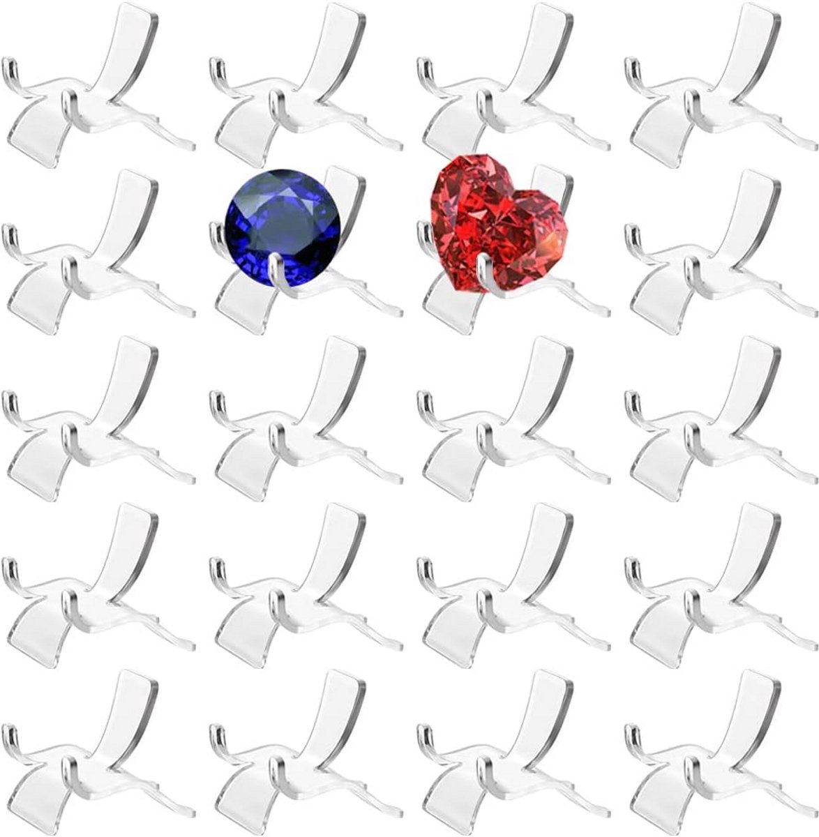 20 Stuks 3,5 cm Acryl Driehoek Display Standaard voor Fossielen en Miniaturen
