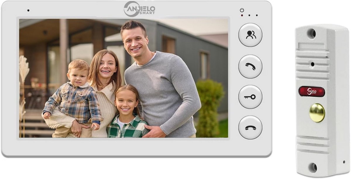 Slimme 7 Inch Video Intercom Deurbel met Nachtzicht en Waterdichte Behuizing