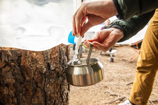GSI Outdoors Glacier theeketel van geborsteld roestvrij staal, ca. 950 ml — afbeelding 2