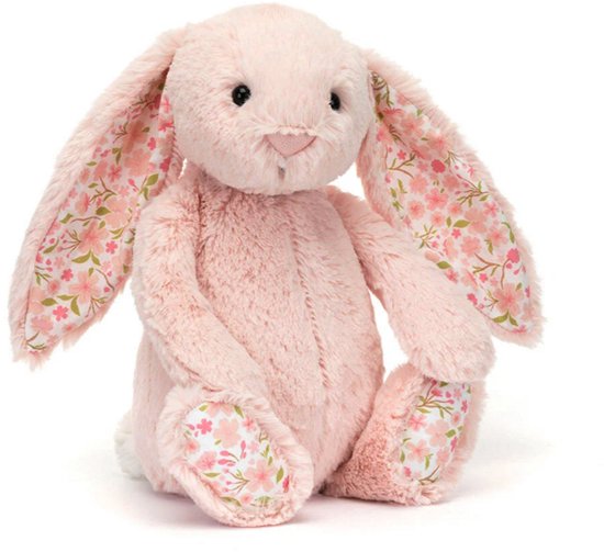 Jellycat Blossom Blush Bunny Cherry – roze konijn – 18 cm