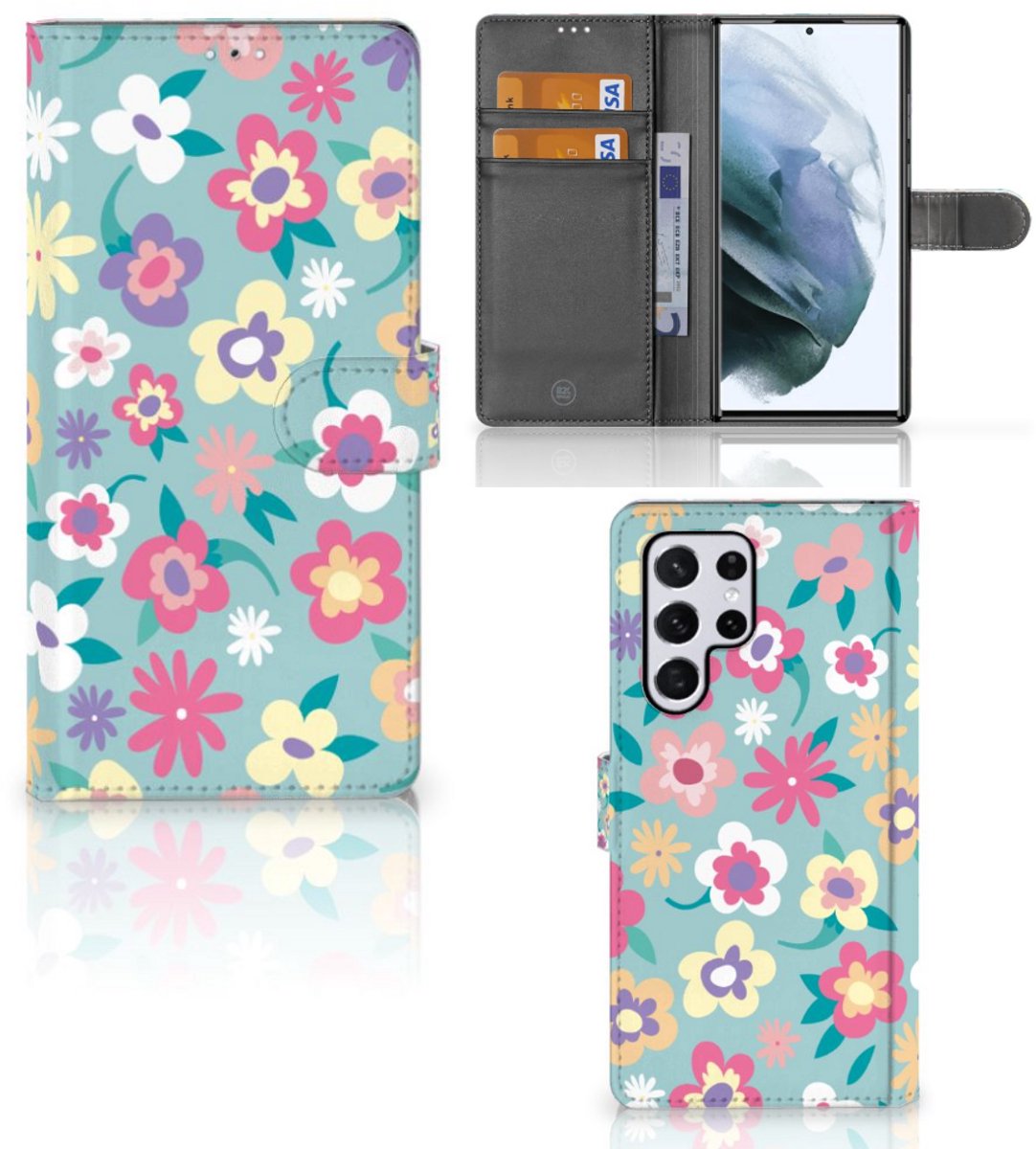 Samsung Galaxy S22 Ultra Hoesje Flower Power