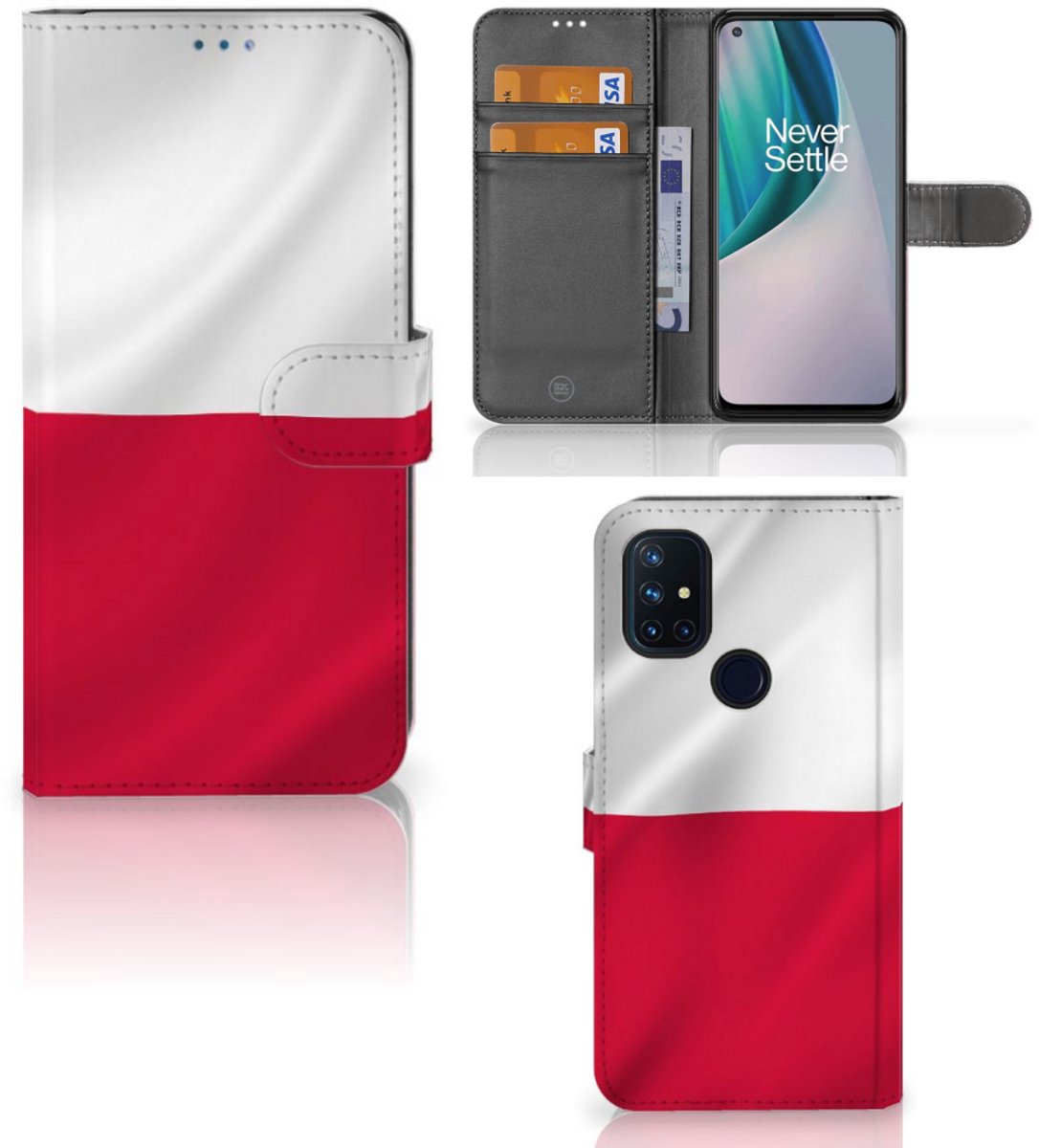 Boekhoesje voor OnePlus Nord N10 Bookstyle Case Polen