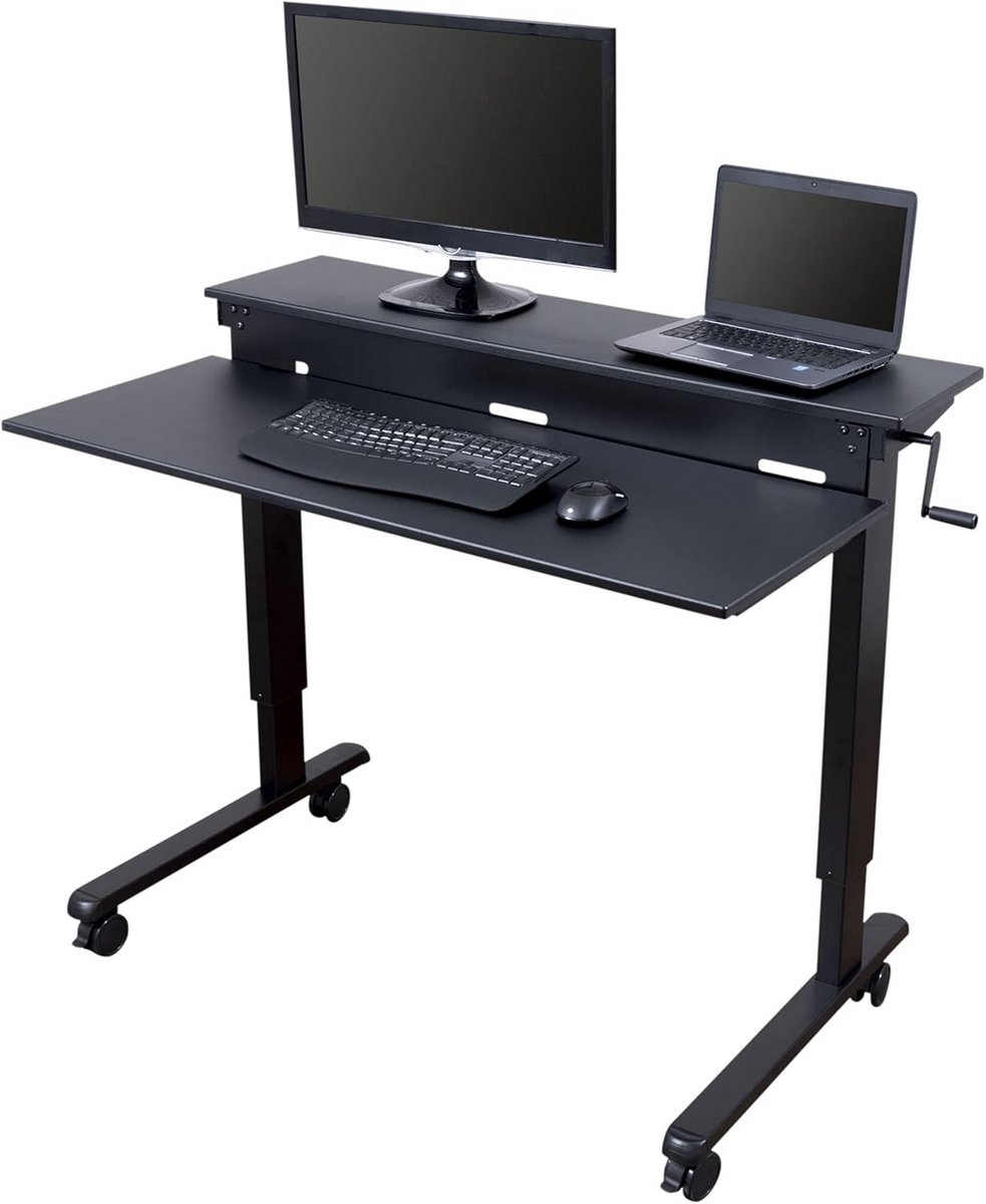 In hoogte verstelbaar bureau 120cm - Ergonomisch en mobiel