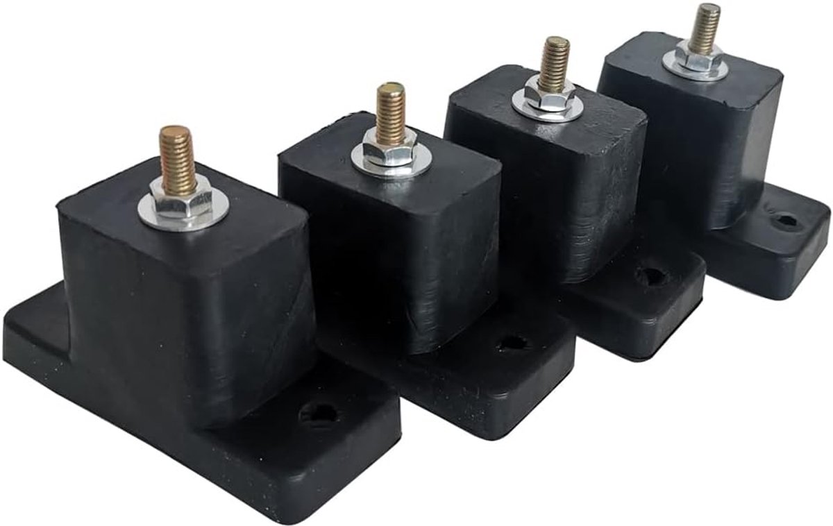 Montage Airconditioning Rubberen Pads 4 Stuks - Schokdemper Houder voor Buiten