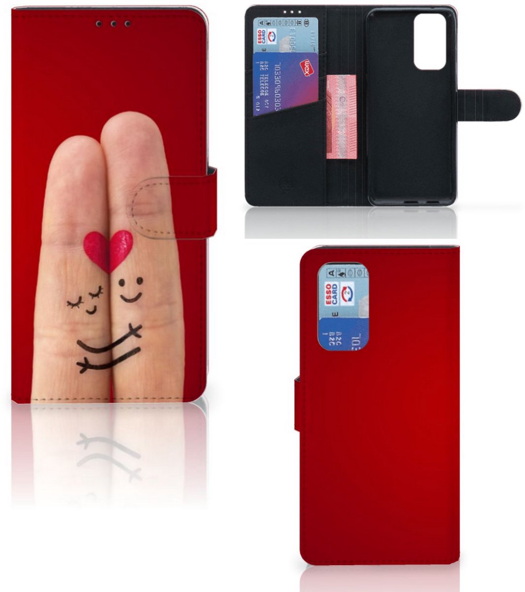 OnePlus 9 Pro Wallet Case met Pasjes Liefde - Origineel Romantisch Cadeau