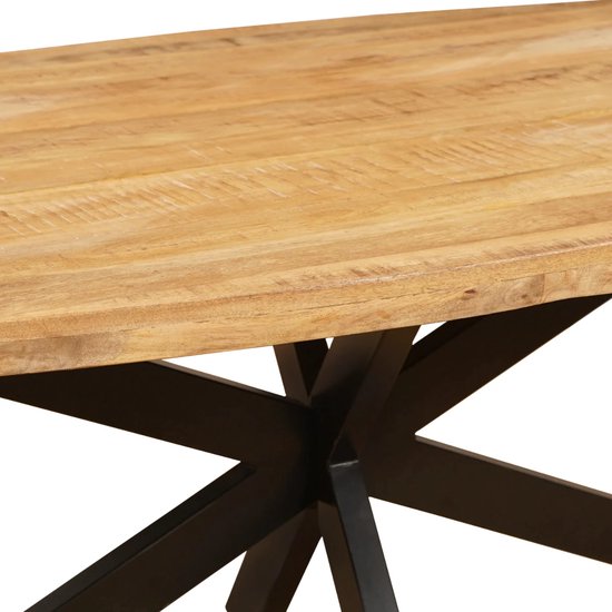 Table à Manger - Ovale - Bois de Manguier - Naturel - 240cm - Juro