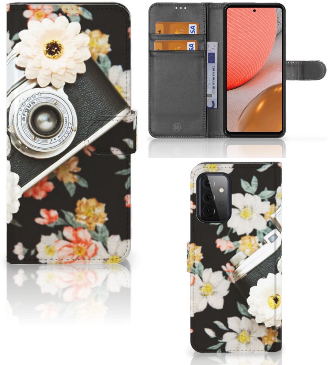 Samsung Galaxy A72 Telefoonhoesje met foto Vintage Camera