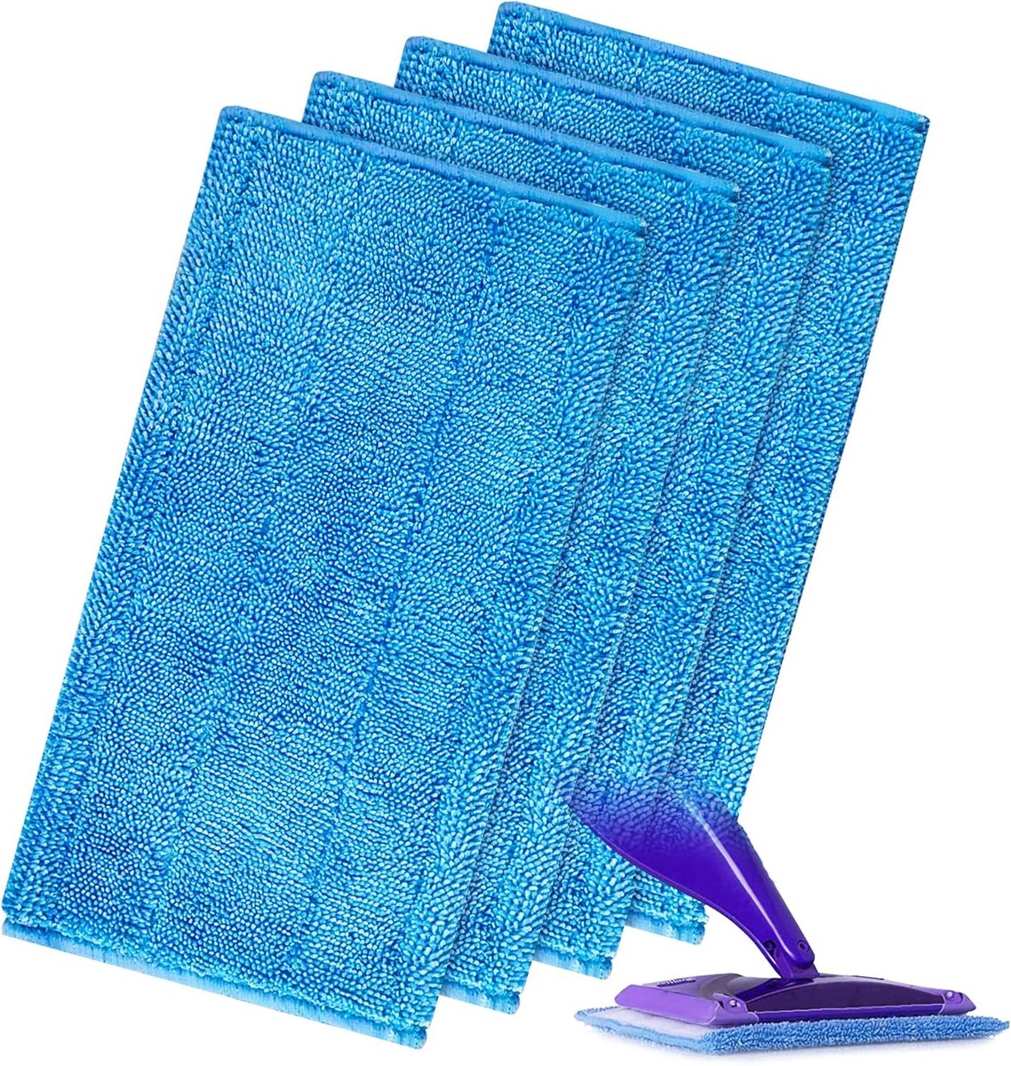 Herbruikbare Microvezel Dweilen - 4 Verwisselbare Dweilmoppen voor Swiffer