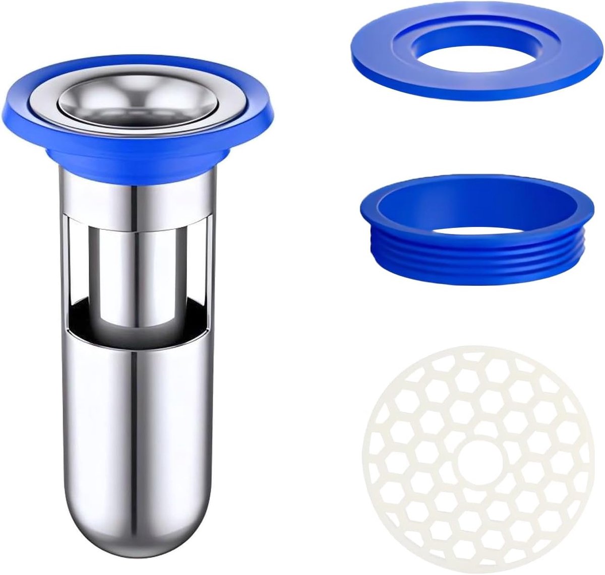 Vloerafvoer Deodorant Afdekking met Terugslagklep voor Badkamer en Keuken - 53 x 95 x 32 mm