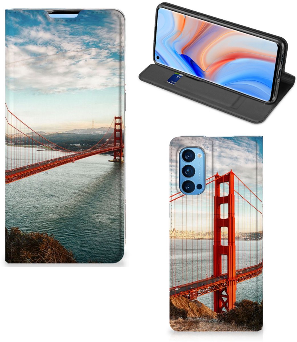OPPO Reno4 Pro 5G Book Cover Golden Gate Bridge