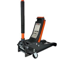 4T Extra Flakke Trolley Jack 3000 kg - Hydraulische Dubbel Piston