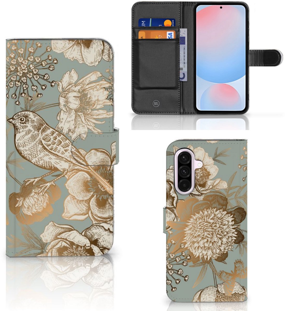 Hoesje voor Samsung Galaxy A56 Vintage Bird Flowers