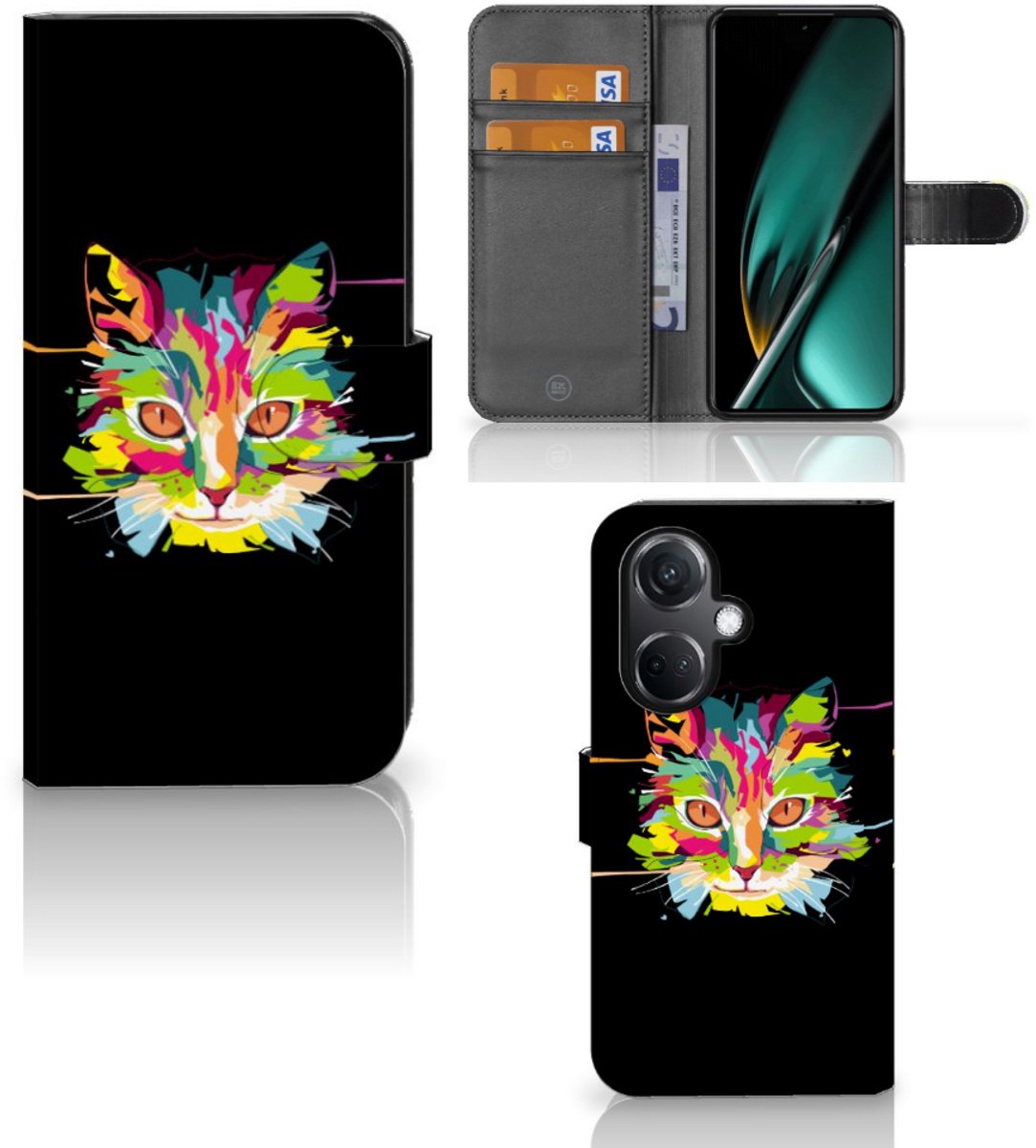 OnePlus Nord CE 3 Leuk Hoesje Cat Color