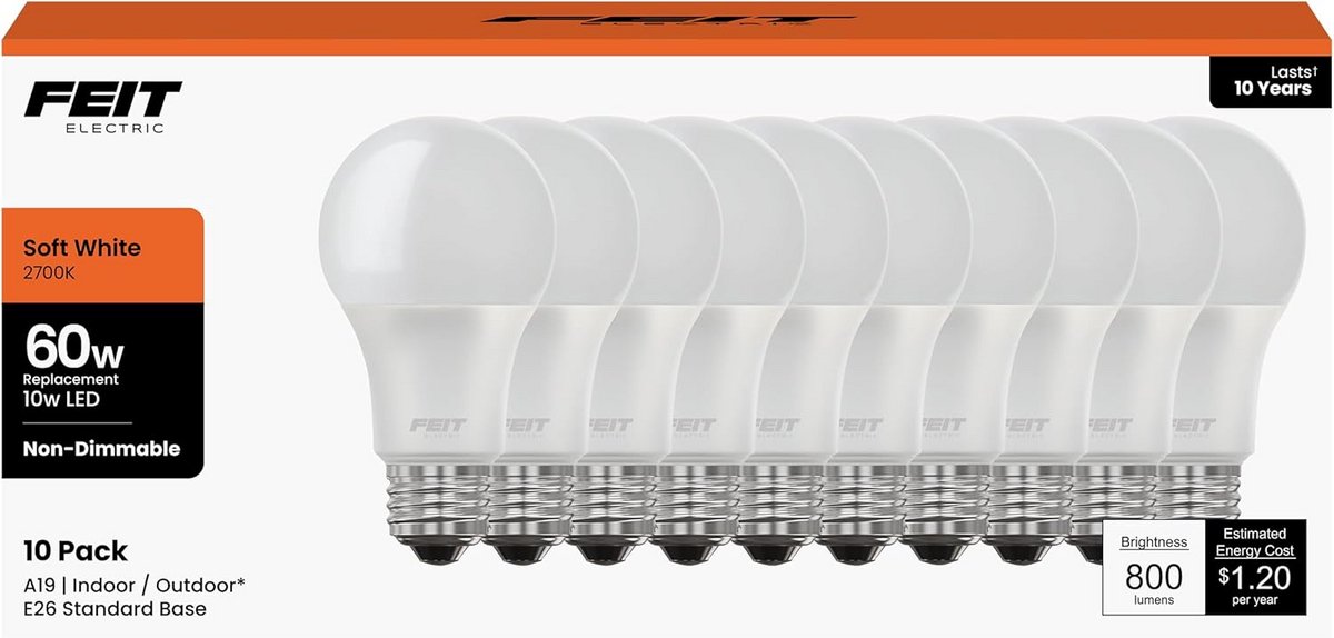 LED Gloeilampen 9,5W Warm Wit 4 Stuks Energiebesparend E27 Fitting
