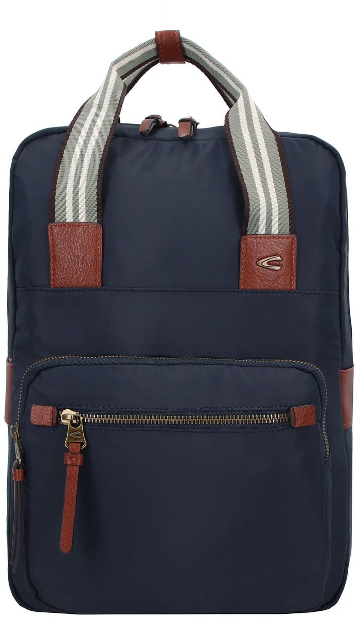 camel active Vrije tijd rugzak Rugzak met laptopvak Bari Backpack Dark Blue Donkerblauw