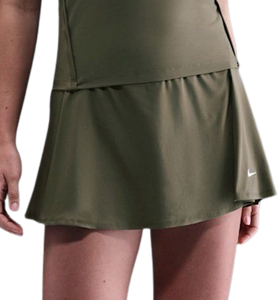 Nike Victory Dri-FIT Flouncy Tennis Skort Dames Donkergroen