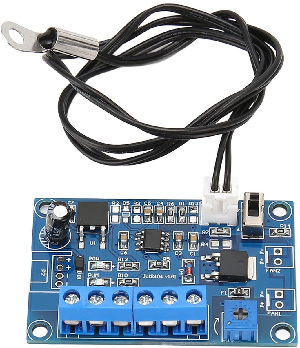 PWM Ventilatorsnelheidsregelaar 12V 24V 4A met Temperatuursensor voor PC en Behuizing