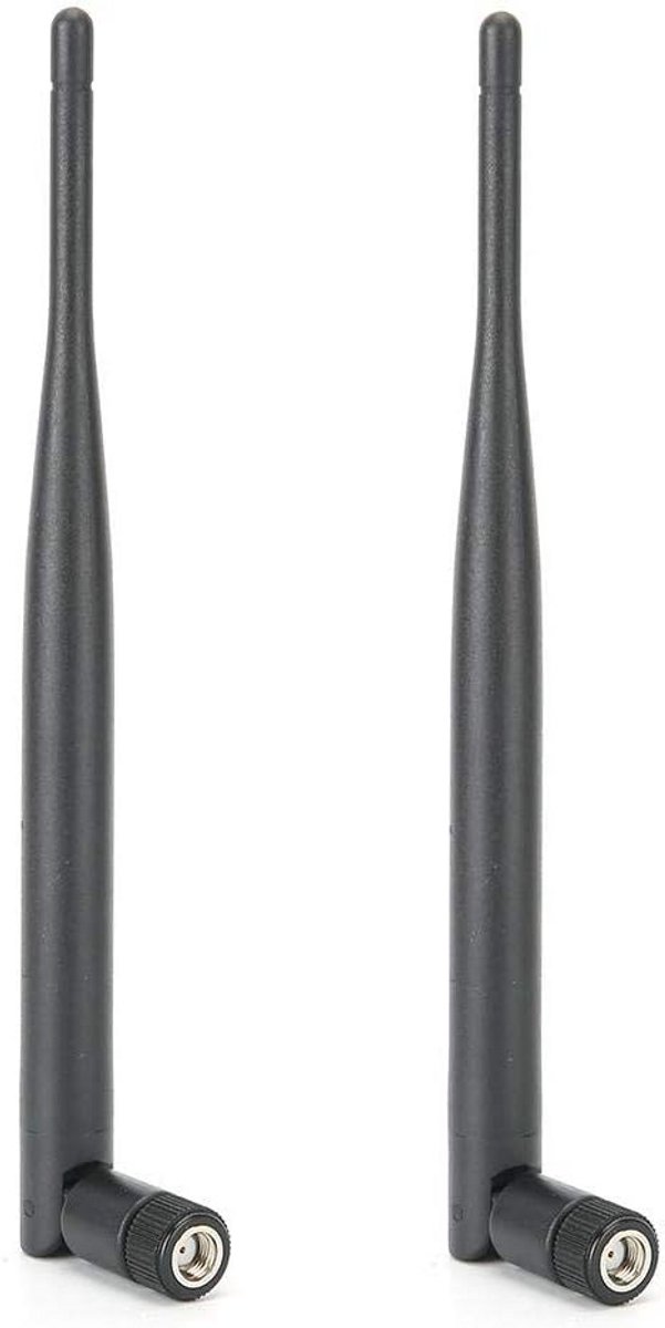 2 Stuks Dual-Band WIFI Antenne 6DBI High Gain SMA Female Router Netwerk