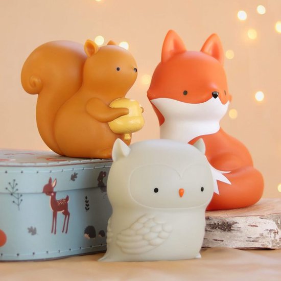 Lampje kinderkamer / kinderlampje: Vos - A Little Lovely Company van Merkloos — afbeelding 4
