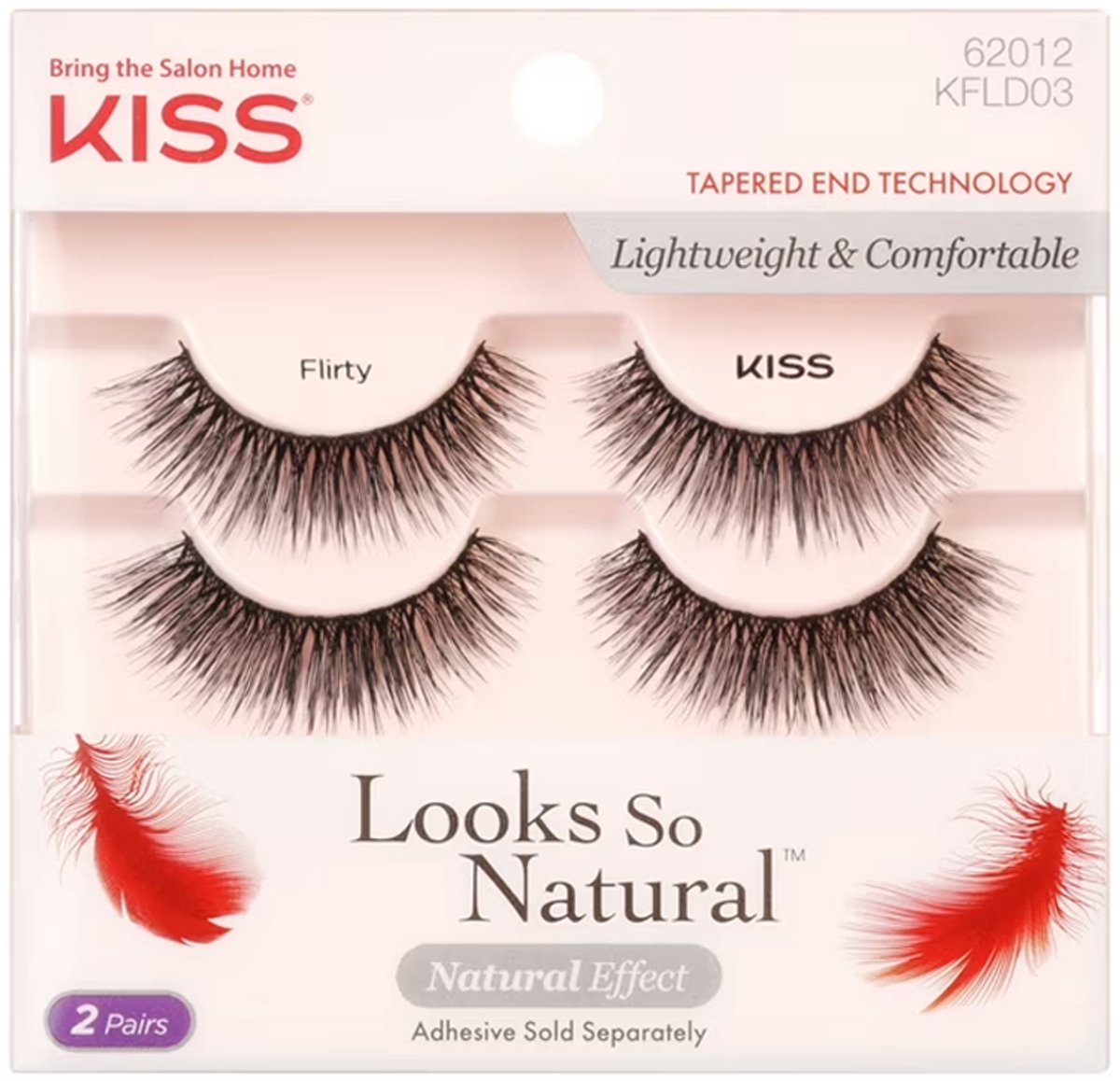 Kiss Flirty x2 - Wimperband - Kunstwimpers, Zwart