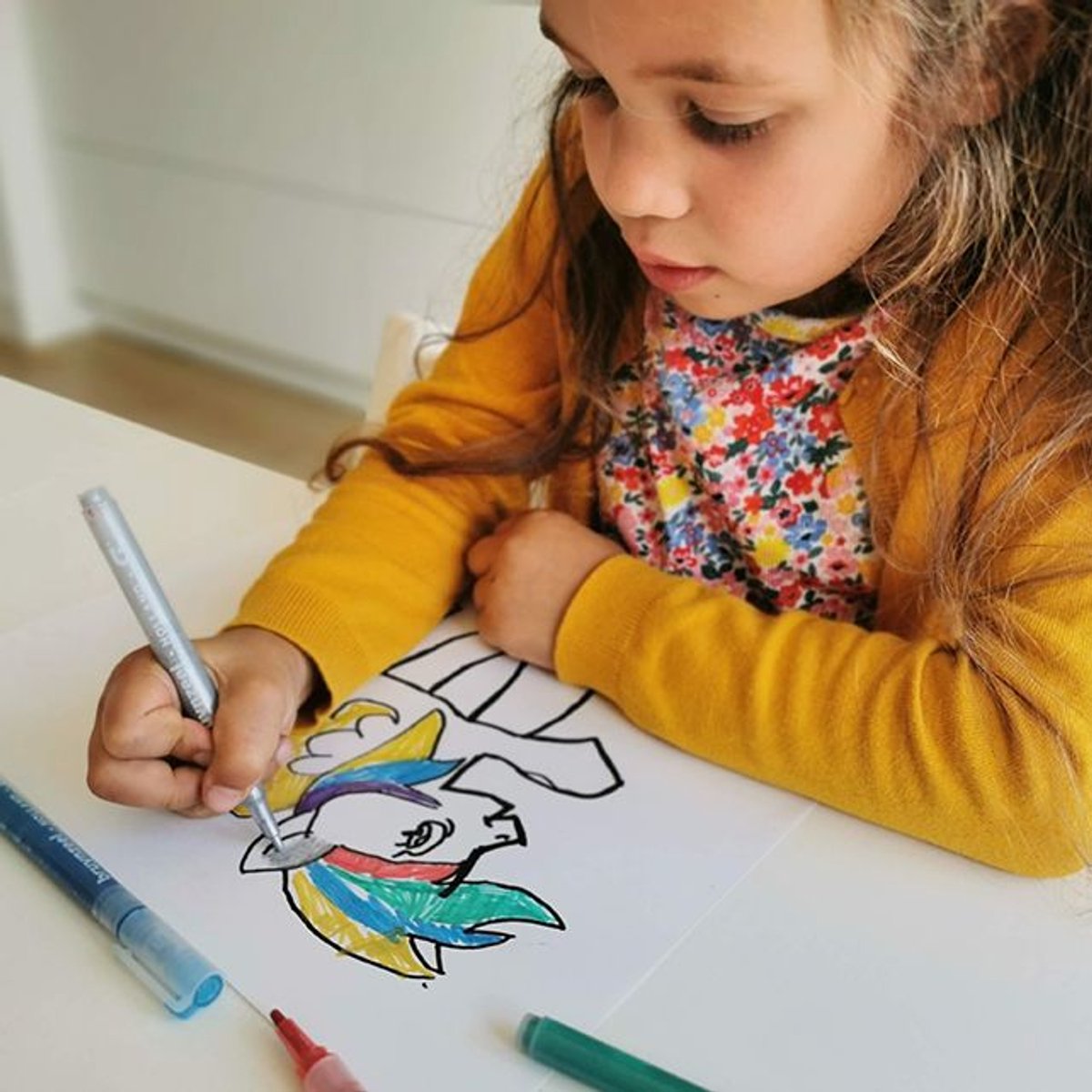 Bruynzeel Kids Glitter viltstiften set 6 — afbeelding 10