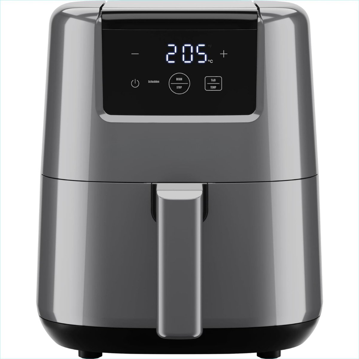 MIRA® Mini Airfryer - Airfryer - Airfryer Klein - Grijs - ‎‎22cmx 26cmx 26cm; 2.3 kg