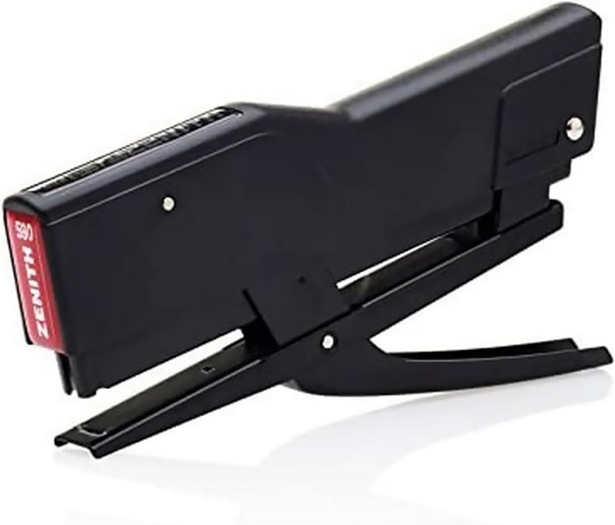 Zwarte nietmachine met grote capaciteit voor nietjes 6/4 en 6/6