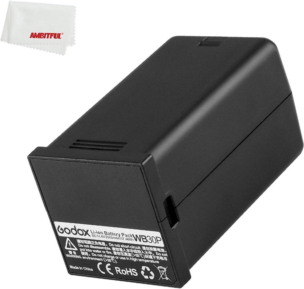 Krachtige Vervangende Batterij voor 300W Flitser 14.4V 2600mAh Li-ion