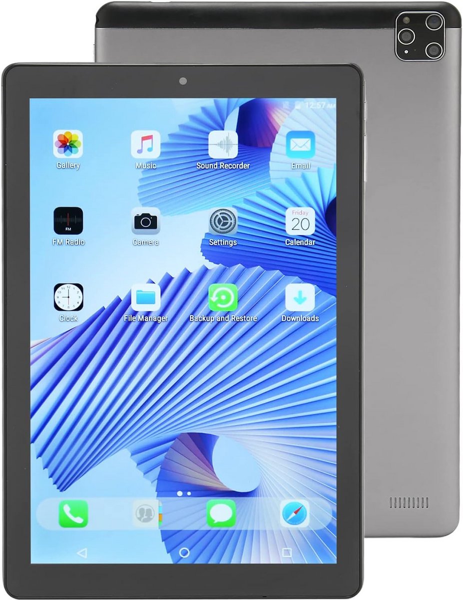 10,1 inch Android Tablet 64GB WiFi Octa Core 4GB RAM Full HD scherm