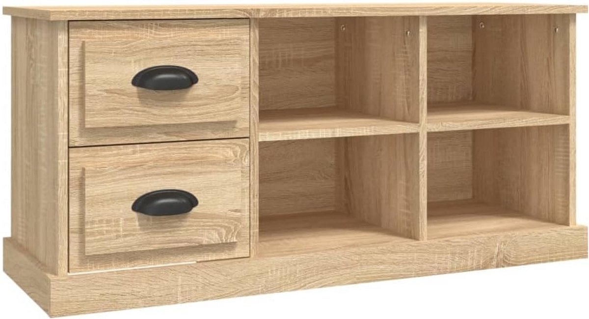 TV-kast Hout Sonoma Eiken Kast met Laden