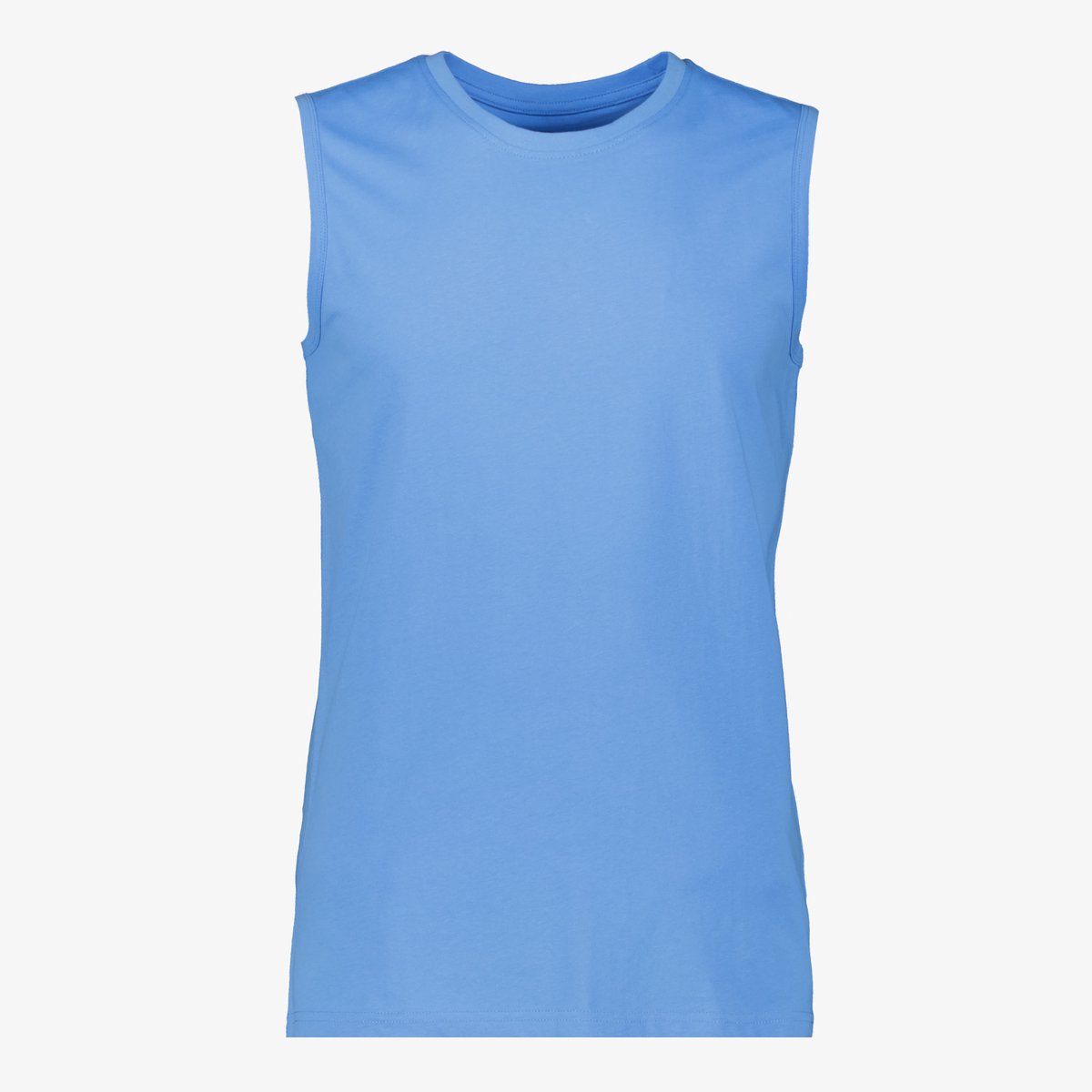 Unsigned basic heren singlet lichtblauw - Maat M