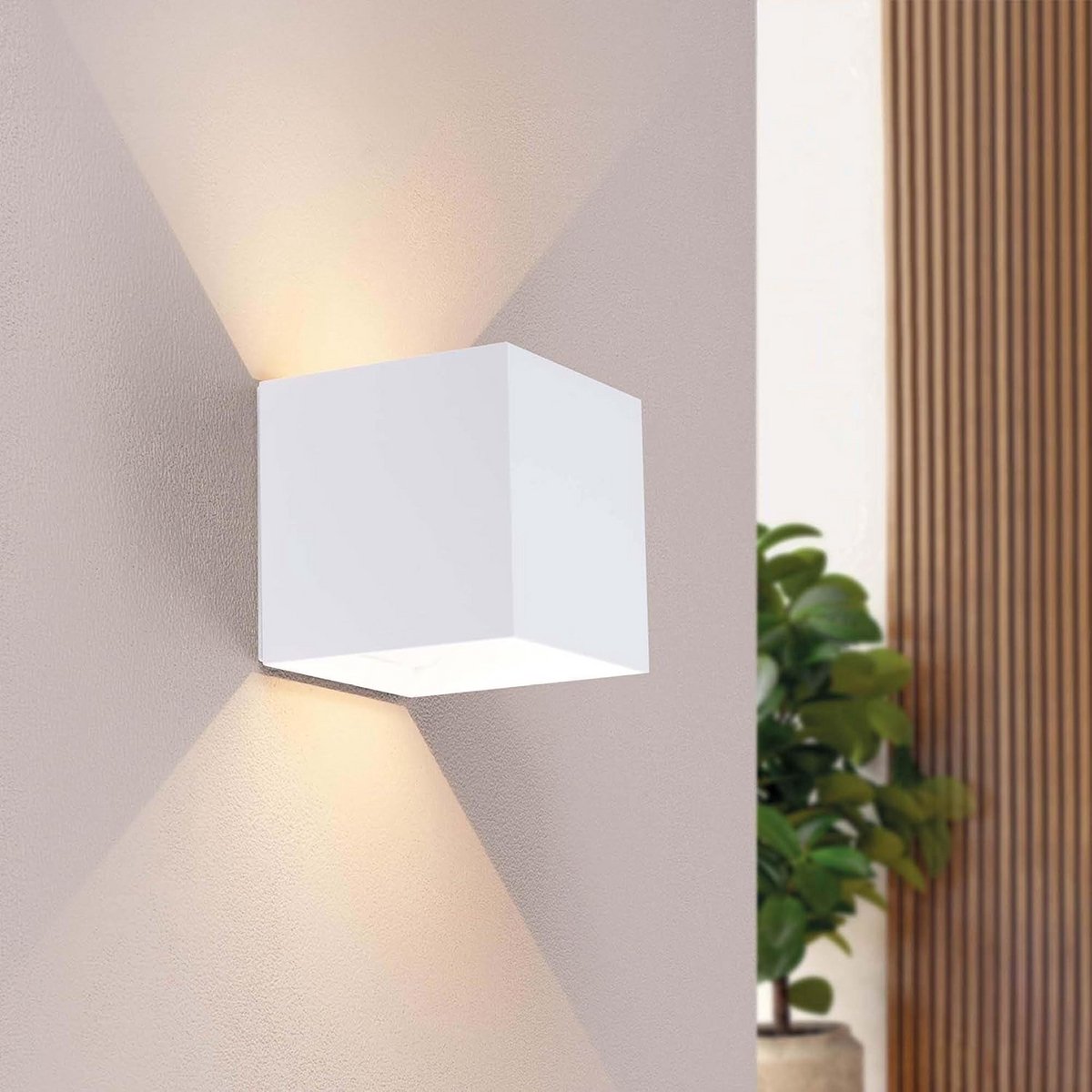 Dimbare Buiten Wandlamp LED Wit Dubbelzijdig Licht Warm Wit IP54