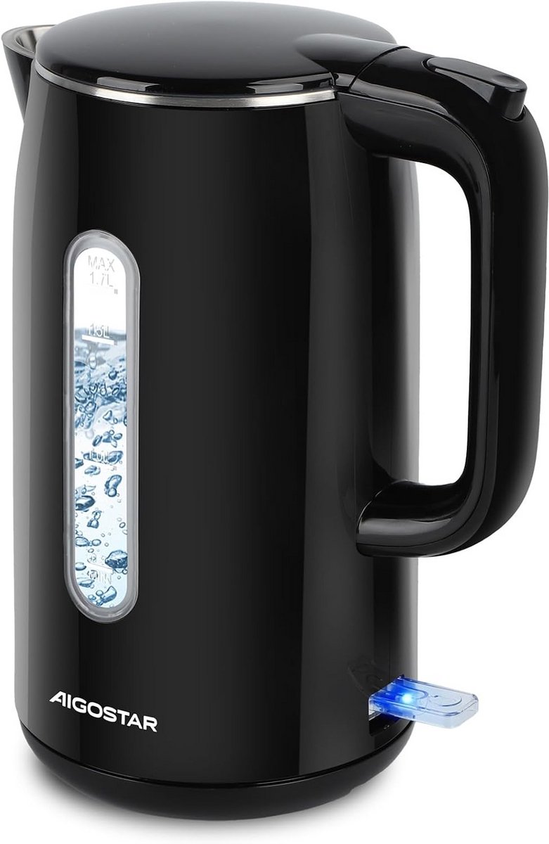 Roestvrijstalen Waterkoker met Waterniveau Indicator en Kalkfilter, Snel Koken