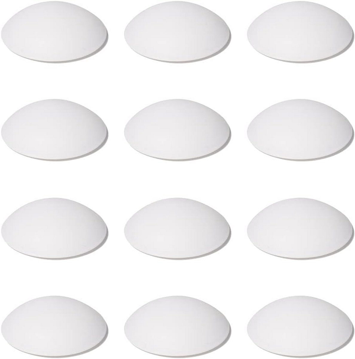 12x Zelfklevende Deurbuffers Zwart Ø60mm | Wandbescherming Deur