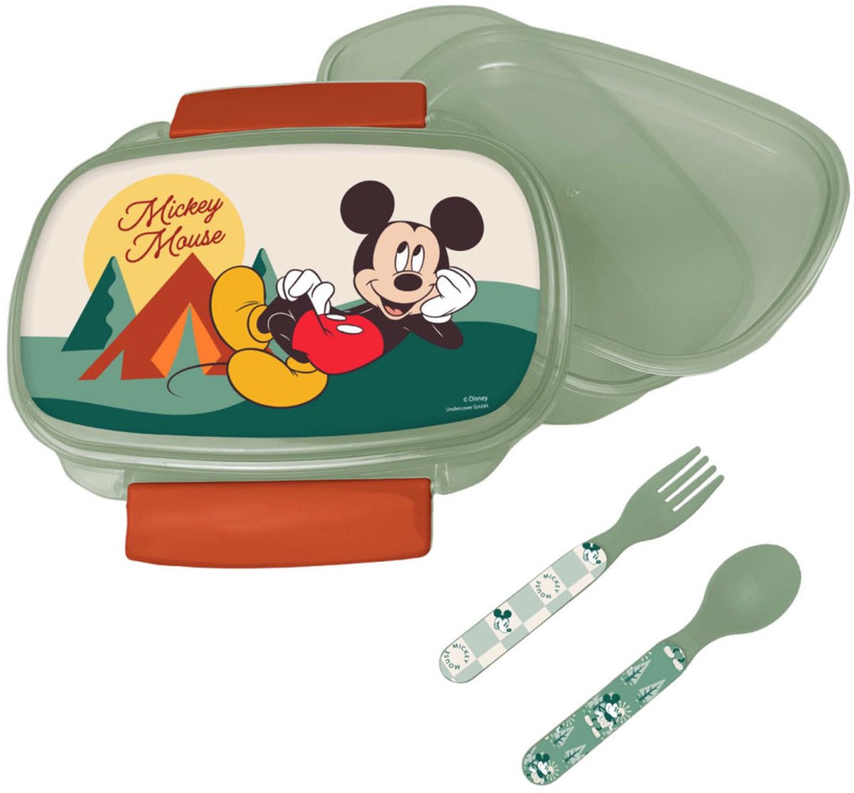 Disney Mickey Nature broodjesdoos + bestekset
