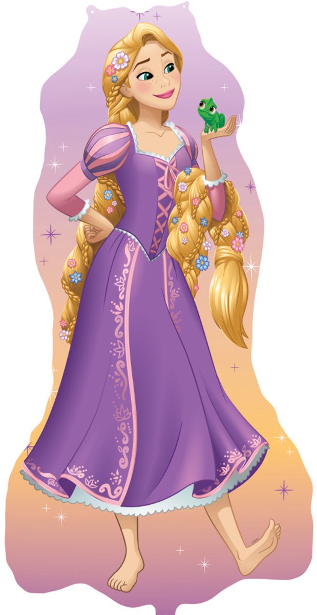 Disney Prinses Rapunzel folieballon 58x101 cm