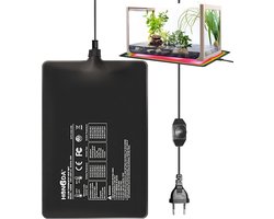 Verwarmingsmat Terrarium met Thermostaat 11W Reptielen en Planten 15x20 cm