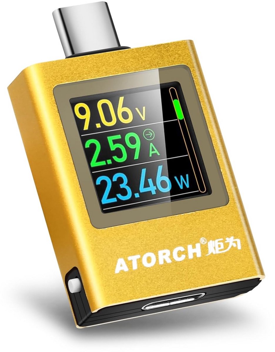 USB Type-C PD QC Multimeter Spannings- en Stroomtester met Meetfunctie