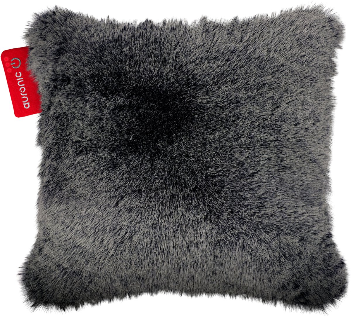 Auronic Warmtekussen - Teddy - 45x45 - Draadloos - Oplaadbaar - Elektrisch kussen - Infrarood - Antraciet