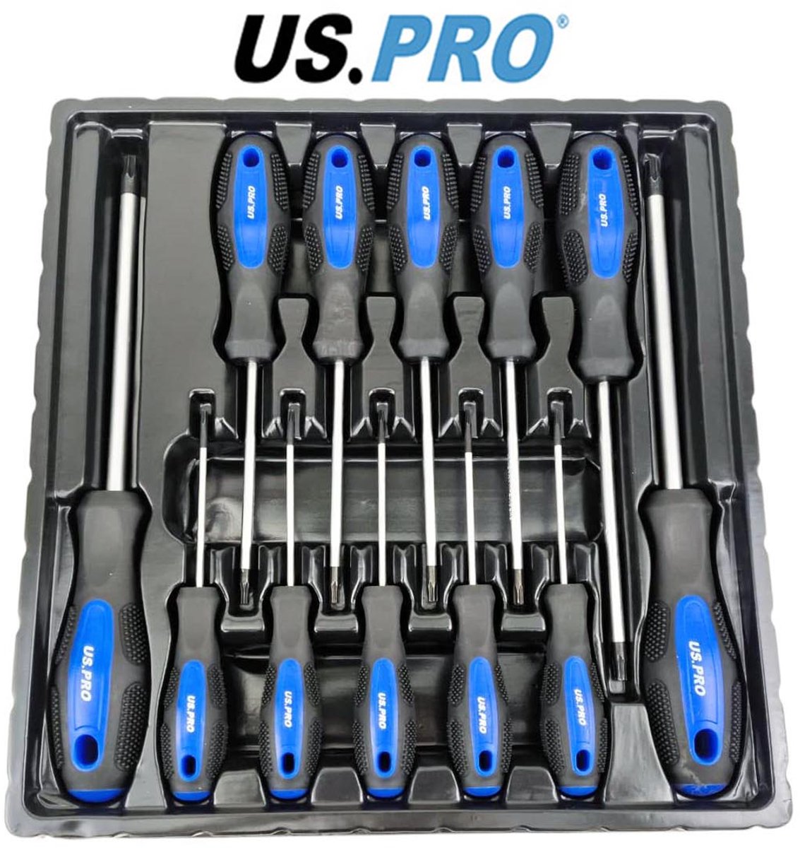 Torx schroevendraaierset met boring 12-delig